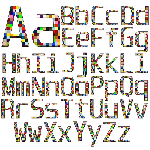 Набор шрифтов 1 — стоковый вектор