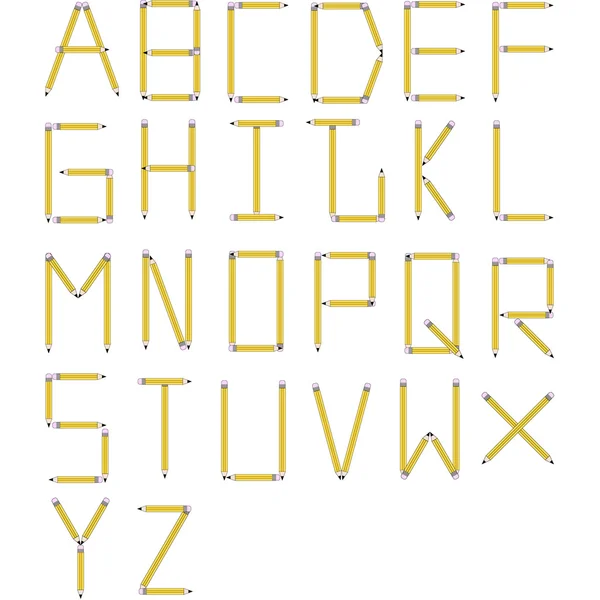 Набор шрифтов 2 — стоковый вектор