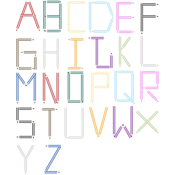 Набор шрифтов 3 — стоковый вектор
