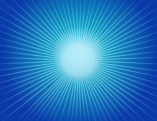 Abstrakter blauer Starburst-Hintergrund — Stockvektor