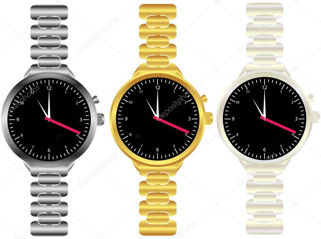 Set of Mens Wrist Watches