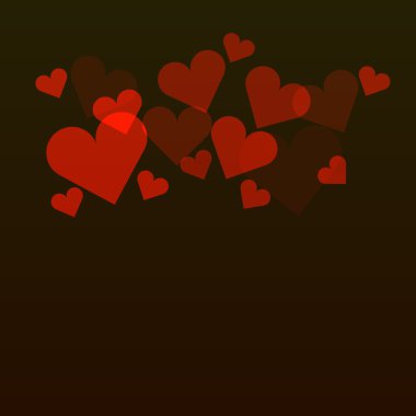 Hearts Bokeh Background clipart