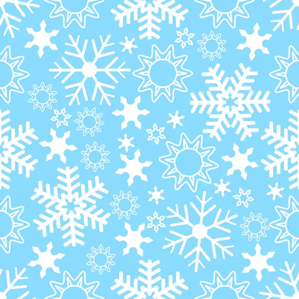 Безшовні Сніжинка фону — стоковий вектор