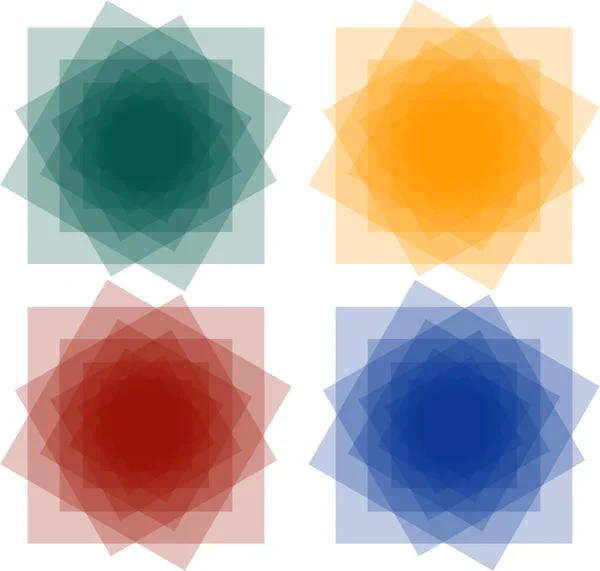 Uppsättning abstrakta squares1 — Stock vektor
