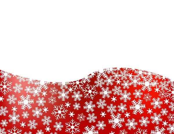 Красный фон снежинки — стоковый вектор