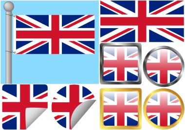 Büyük Britanya bayrağı ayarlanmış