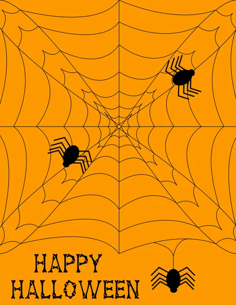 Halloween spiderweb fundo — Vetor de Stock