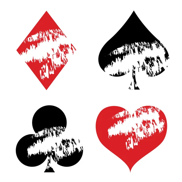 Symbolen van speelkaarten — Stockvector