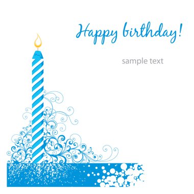 Happy birthday card clipart