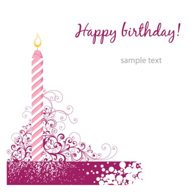 Happy birthday card clipart