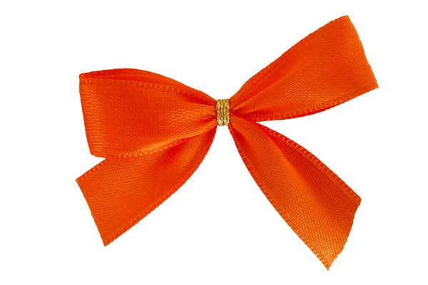 Bright orange and gold bow — Stock Photo, Image