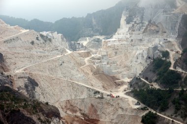 The famous Carrara Marble Quarries (Italy) clipart