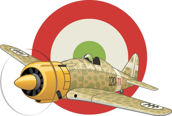 Avião italiano WW2 — Vetor de Stock