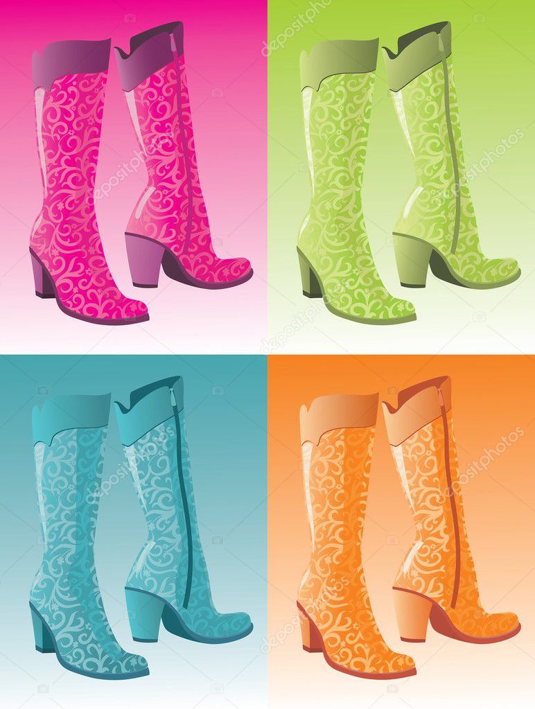 Glamour woman boots