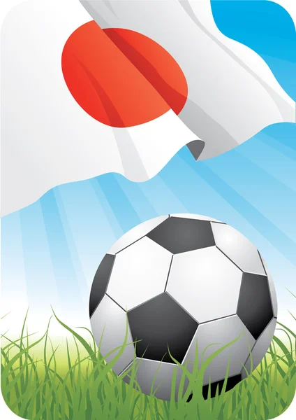 विश्व फुटबॉल चैम्पियनशिप 2010 जापान — स्टॉक वेक्टर