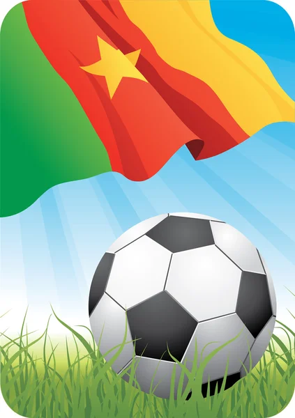 Soccer championship 2010 - Cameroon — Stock Vector