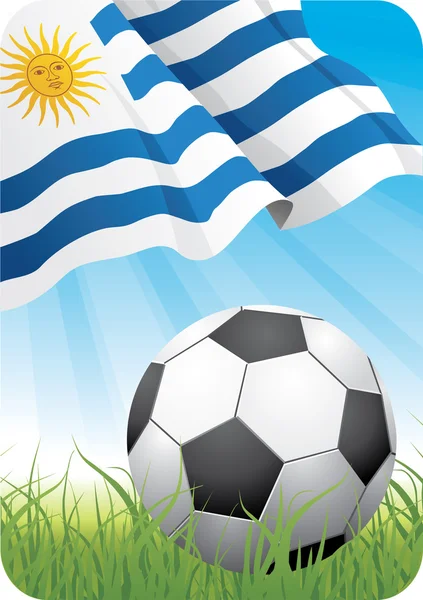 Fotbalové mistrovství světa 2010 - uruguay — Stockový vektor