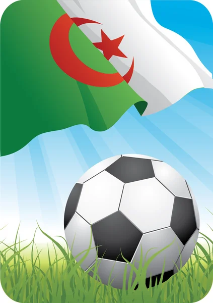 Campeonato del mundo de fútbol 2010 - Argelia — Archivo Imágenes Vectoriales