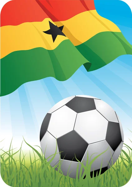 विश्व फुटबॉल चैम्पियनशिप 2010 घाना — स्टॉक वेक्टर