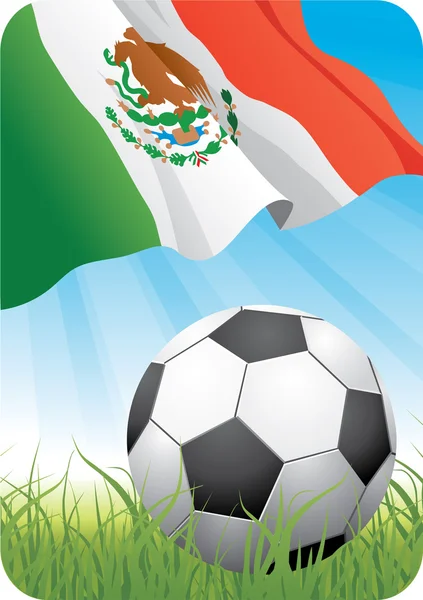 विश्व फुटबॉल चैम्पियनशिप 2010 - मेक्सिको — स्टॉक वेक्टर