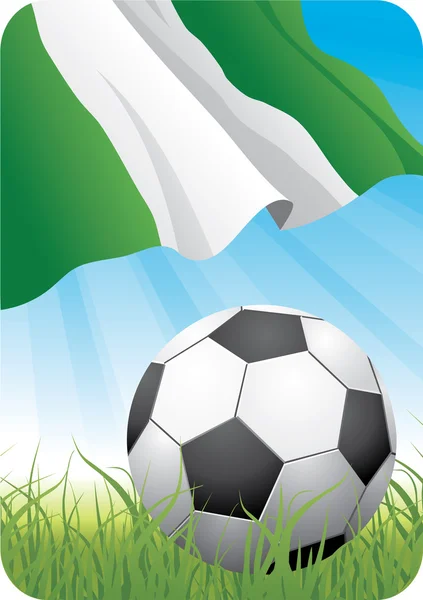 Чемпионат мира по футболу 2010 - Нигерия — стоковый вектор