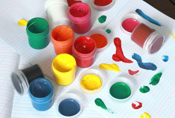 Accessories for painting - back to school series. — Stock Photo, Image