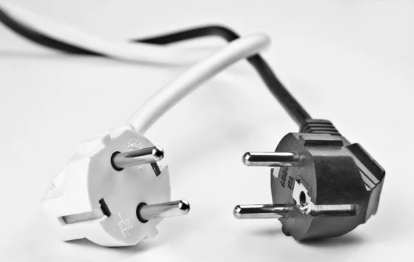 Two electrical plugs — Stock Photo, Image