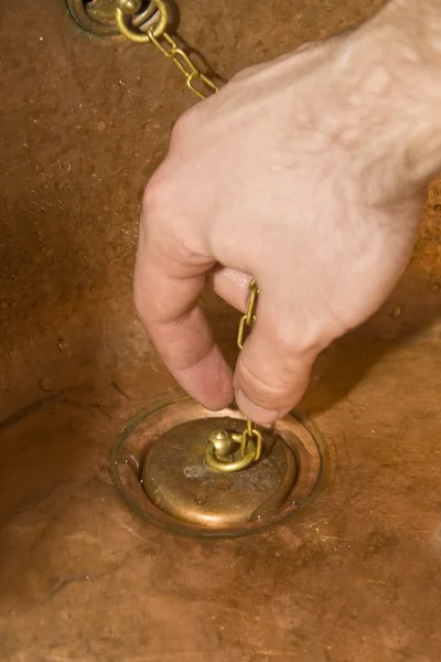 Vintage faucet with tap — Stok fotoğraf