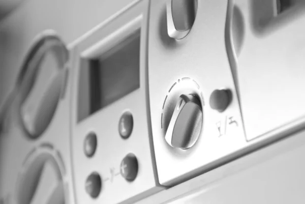 Control panel of gas boiler — Stock Photo, Image