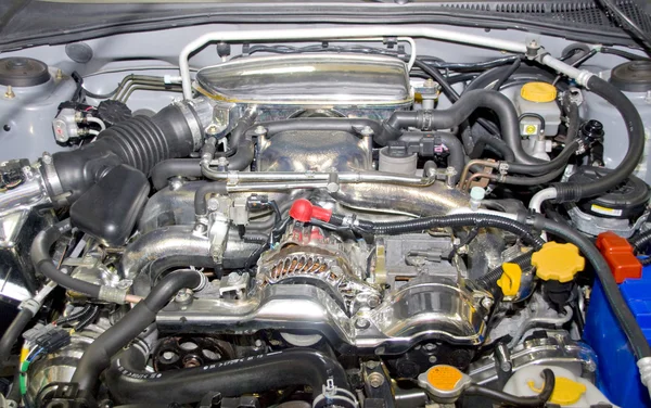 Auto sportiva potente motore — Foto Stock