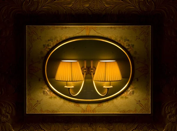 Винтажная ночная лампа — стоковое фото