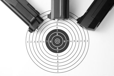 Target and air guns clipart