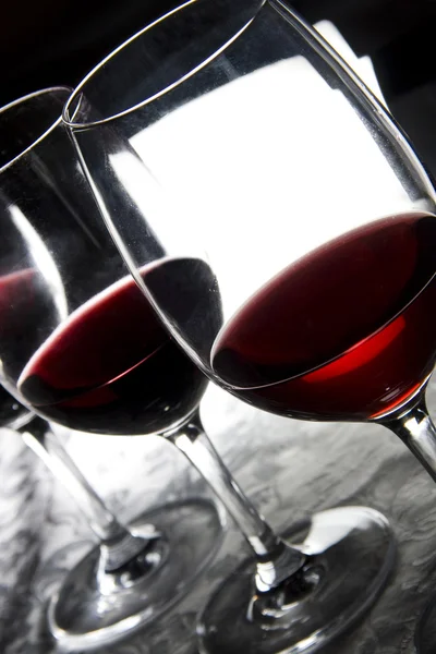 Üç bardak şarap — Stok fotoğraf