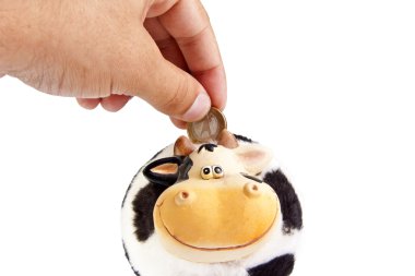 Cow moneybox clipart