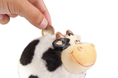 Cow moneybox clipart