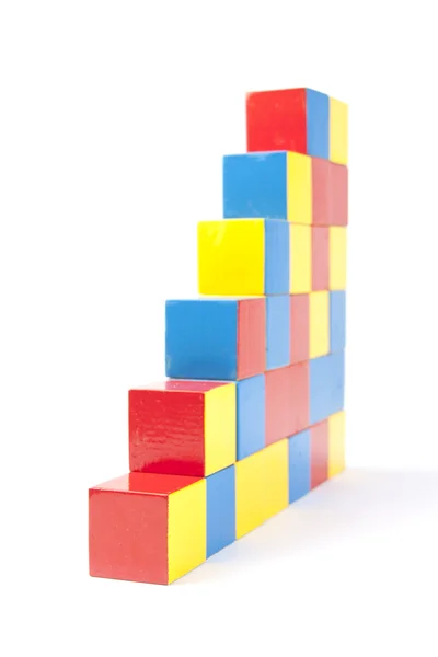Steps from play blocks — Stock Photo, Image