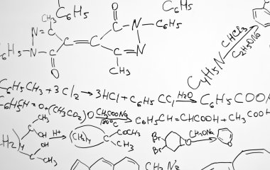 Chemistry science formulas clipart