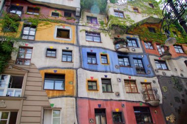 Hundertwasser haus in Vienna, Austria clipart