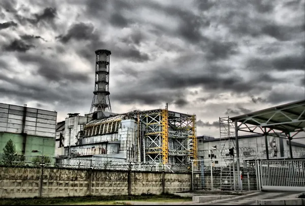 Чернобыльская электростанция — стоковое фото