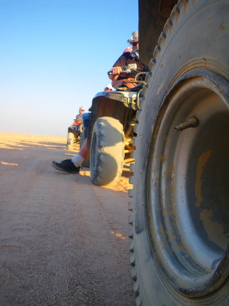 Rallye v poušti — Stock fotografie