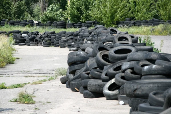 Použité pneumatiky — Stock fotografie