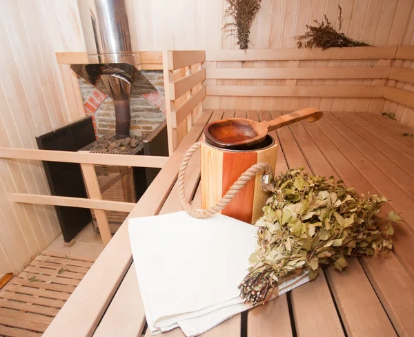 Finnish sauna — Stock Photo, Image