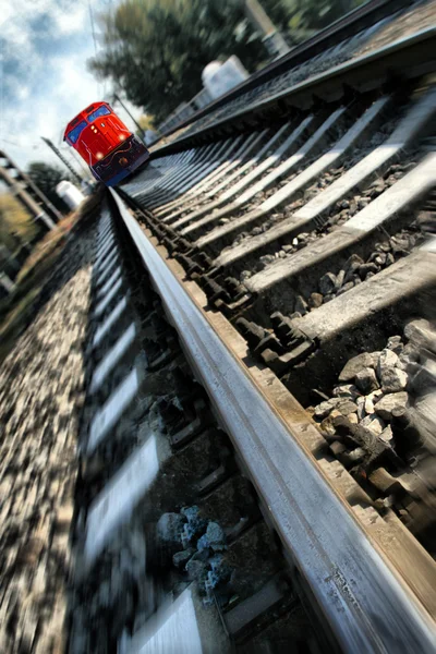 Rusande tåg — Stockfoto