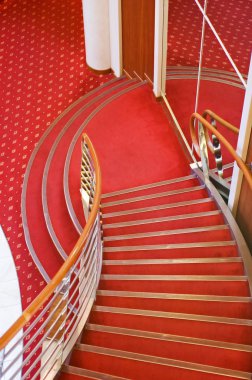 Cruise Gemi iç merdivenler