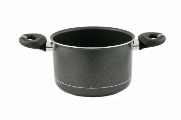 Black saucepan — Stock Photo, Image