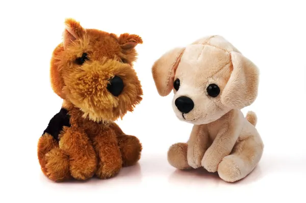 Iki köpek toys — Stok fotoğraf