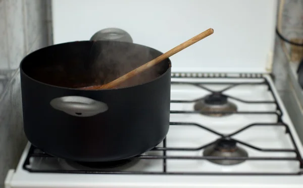 Boiling pot — Stock Photo, Image