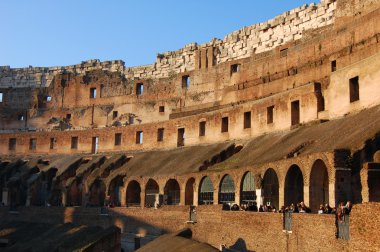 Colosseum Rome, Italy interior clipart