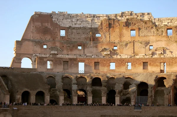 Koloseum rzymskiego, szczegółowe wnętrze Włochy — Zdjęcie stockowe
