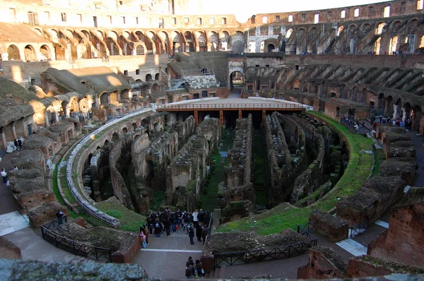 Arena wewnątrz Koloseum, Rzym, Włochy — Zdjęcie stockowe